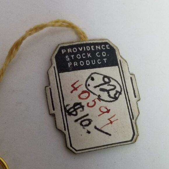 Vintage Providence Stock Co Gold Filled Sterling Silver Blue Flower Bracelet - Picture 3 of 9